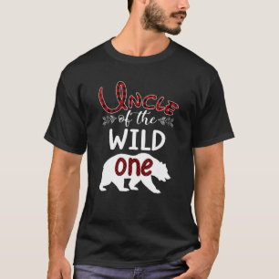 T-shirt Oncle Ours Du Sauvage Un Rouge Plaid Funny 1Er Bir