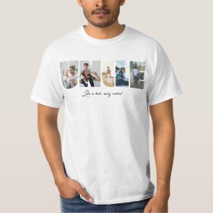 T-shirt Oncle Photo Collage 5 images Collage