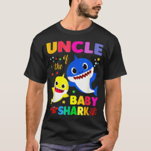T-shirt Oncle requin Oncle requin Famille de requins Fête 