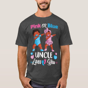 T-shirt Oncle Rose Ou Bleu Vous Aime Bébé Noir Genre Rev