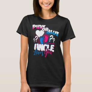 T-shirt Oncle Rose Ou Bleu Vous Aime Sexe Révéler Citation