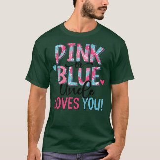 T-shirt Oncle Rose Ou Bleu Vous Aime Tie Dye Bébé Genre R
