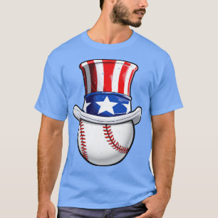 T-shirt Oncle Sam Casquette américain Drapeau 4 juillet Ba