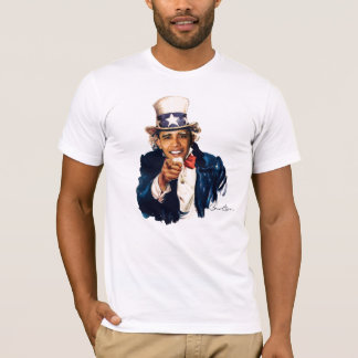 T-shirt Oncle Sam - conception de blanc de Barack Obama