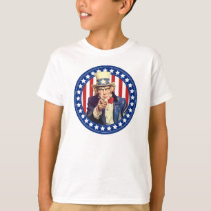 T-shirt Oncle Sam Étoiles et rayures