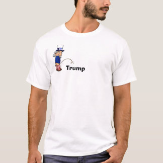 T-shirt Oncle Sam faisant pipi sur l'Atout-T-shirt