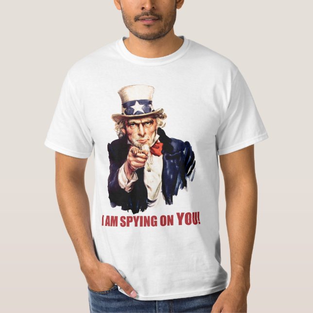 T-shirt Oncle Sam : Je remarque sur vous ! (Devant)