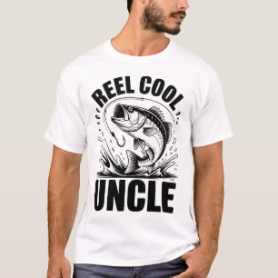 T-shirt Oncle Super Cool Pêche Cadeau Drôle de Pêcheur