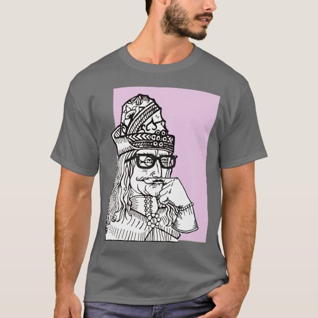 T-shirt Oncle Vlad de hippie (Devant)
