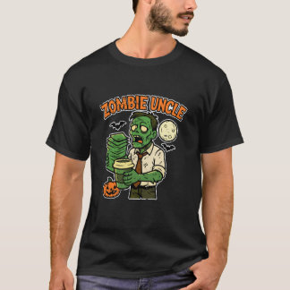 T-shirt Oncle zombie avec café