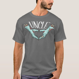 T-shirt Oncle Zombie Coeur main Halloween Costume famille 