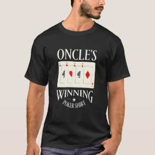 T-shirt Oncle's Winning Poker Gambler Uncle Gambling Func