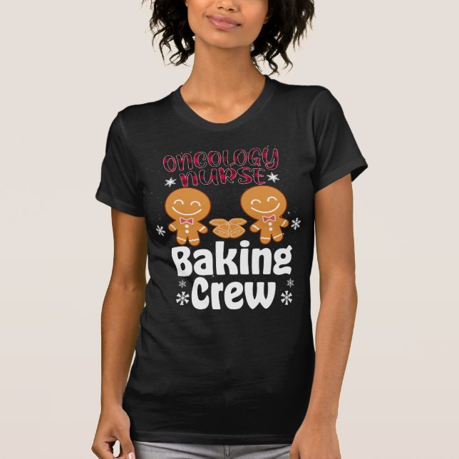 T-shirt Oncologie Infirmière Cuisinière Famille d'équipage (Devant)