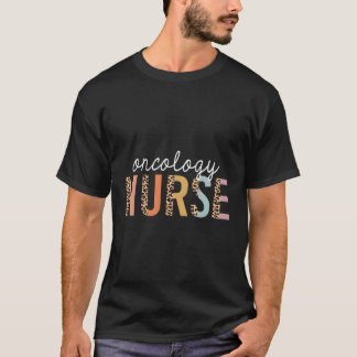 T-shirt Oncologie Infirmière Empreinte de léopard École de