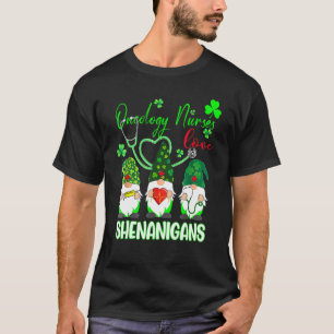 T-shirt Oncologie Infirmières Love Shenanigans Funny Gnome