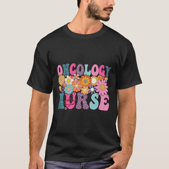 T-shirt Oncologie Semaine Infirmière Jour Super d'apprécia (Devant)
