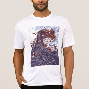 T-shirt ondes monstrueuses Meilleure peinture abstraite