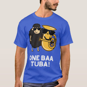 T-shirt One Baa Tuba Funny Music Sheep Pun