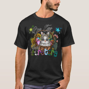 T-shirt One Egg Cellent Secretary, Leopard Teacher Secreta