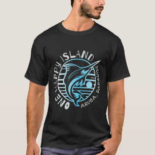 T-shirt One Happy Island Aruba Poisson de voile Pê