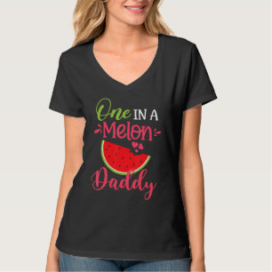 T-shirt One In A Melon Daddy Watermelon Family Anniversair