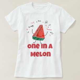 T-shirt One in a Melon - Fun Summer Watermelon Design