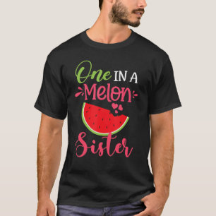 T-shirt One In A Melon Sister Watermelon Family Birthday P
