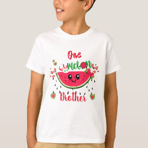 T-shirt One In A Melon Watermelon Anniversaire Party Broth