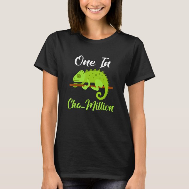 T-shirt One in Cha Million Chameleon (Devant)
