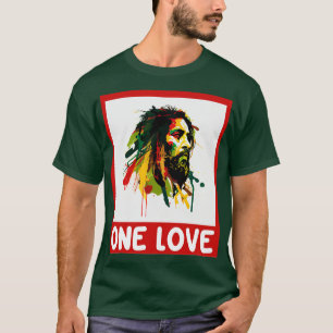 T-shirt One Love Rastafari Rasta Reggae