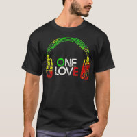 One Love Rastafarian Headphones Reggae Jamaïcain