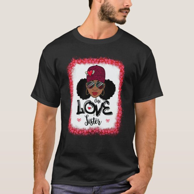 T-shirt One Loved Sister Black Mom African American Women  (Devant)