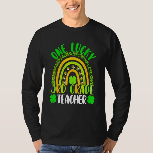 T-shirt One Lucky 3rd Grade Teacher St. Patrick's Day 2023 (Devant)