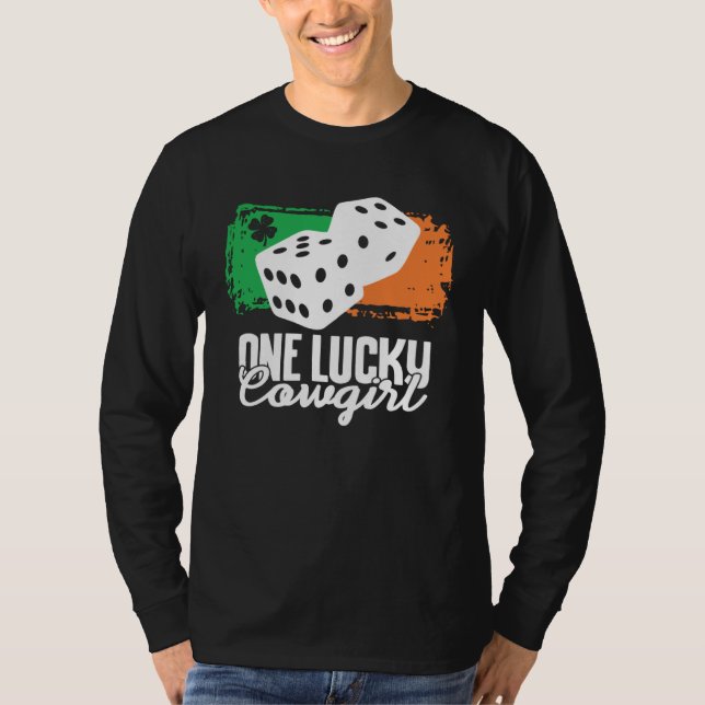 T-shirt One Lucky Cowgirl Dice Game  Family Group Matching (Devant)