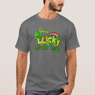 T-shirt One Lucky Lunch Lady St Patrick Shamrock