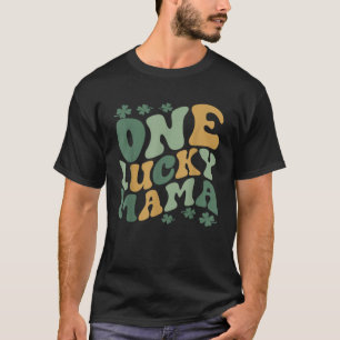 T-shirt One Lucky Mama Jour de la Saint Patrick 2023 Retro
