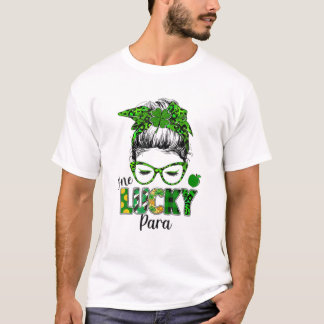 T-shirt One Lucky Para Shamrock St Patrick's Day