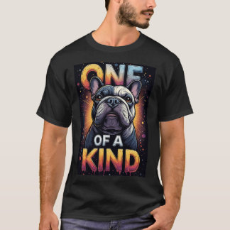 T-shirt One Of A Kind Dog Portrait With Bold Colors