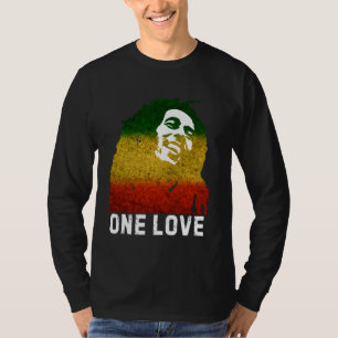 T-shirt One Reggae Love Reggae Music Rastafarian Jamaïque