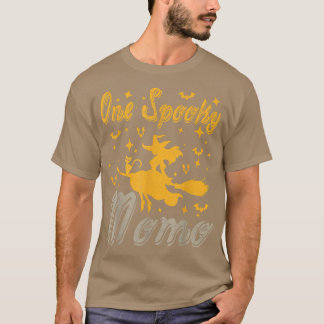T-shirt One Spooky Momo Funny Grandma Halloween 