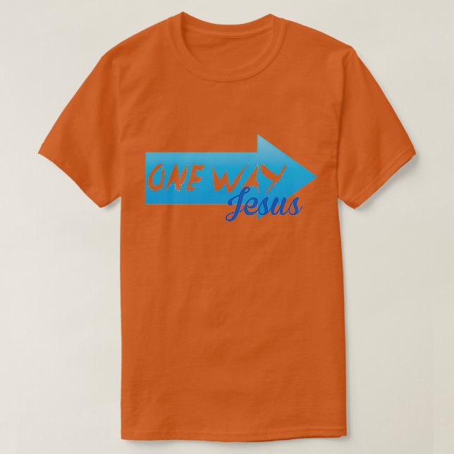 T-shirt One Way Jesus 3 (Design devant)
