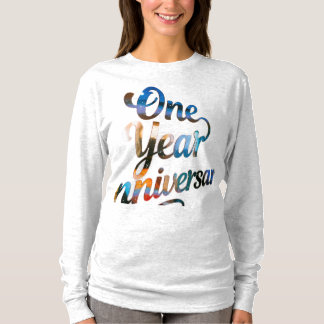 T-shirt One Year Anniversary Long Sleeves Top