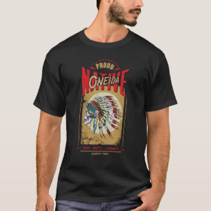 T-shirt Oneida tribu amérindienne guerrière Fière