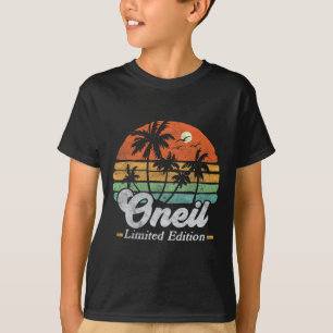 T-shirt Oneil Nom Funny Retro 90s Anniversaire Plage Famil