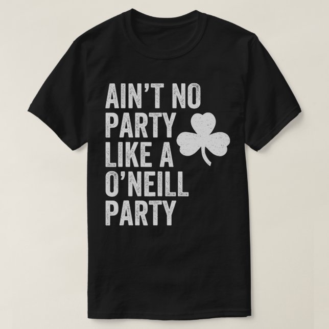 T-shirt ONeill Nebraska Parti Shamrock Jour de la Saint Pa (Design devant)