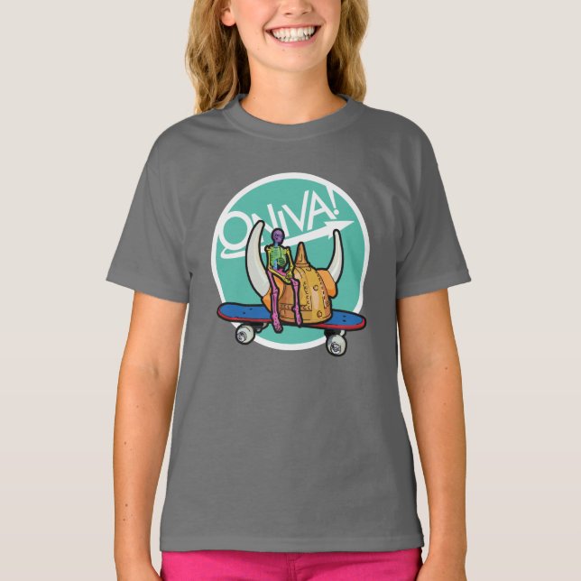 T-shirt ONIVA ! Squelette Viking (Devant)