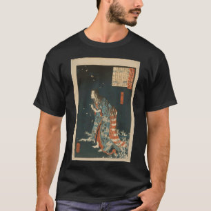 T-shirt Oniwakamaru Observant le Grand Carpe dans l'étang