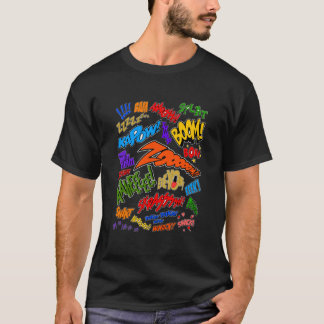 T-shirt Onomatopoeia Collage 1 (1 sur 2) Classique