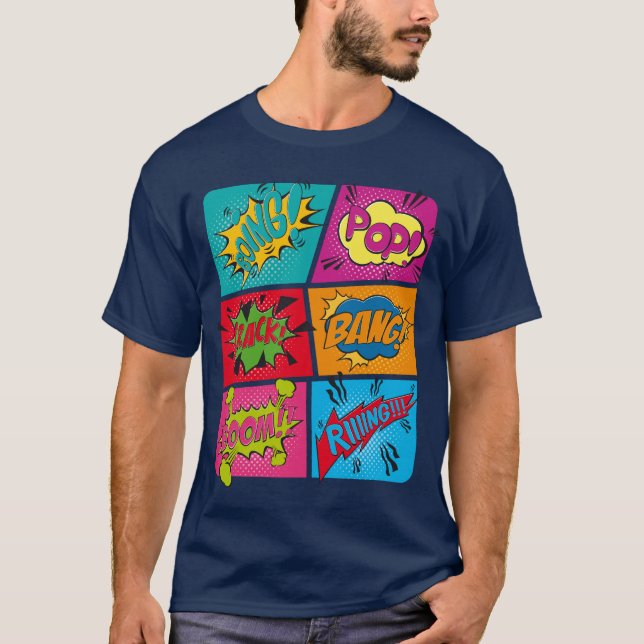 T-shirt onomatopoeia design (Devant)