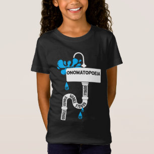 T-Shirt Onomatopoeia écriture ou poésie créative